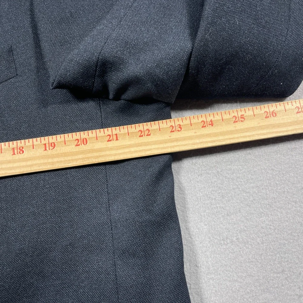 John Varvatos Blazer Men 46 Regular Tailored Fit Navy Blue Jacket Quiet‎ Luxury